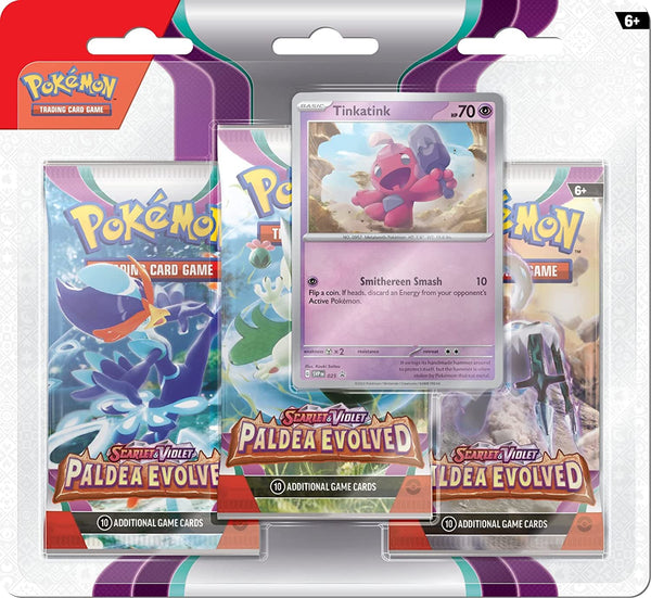 Pokémon TCG: Pokémon Scarlet and Violet Paldea Evolved 3 Pack Blister