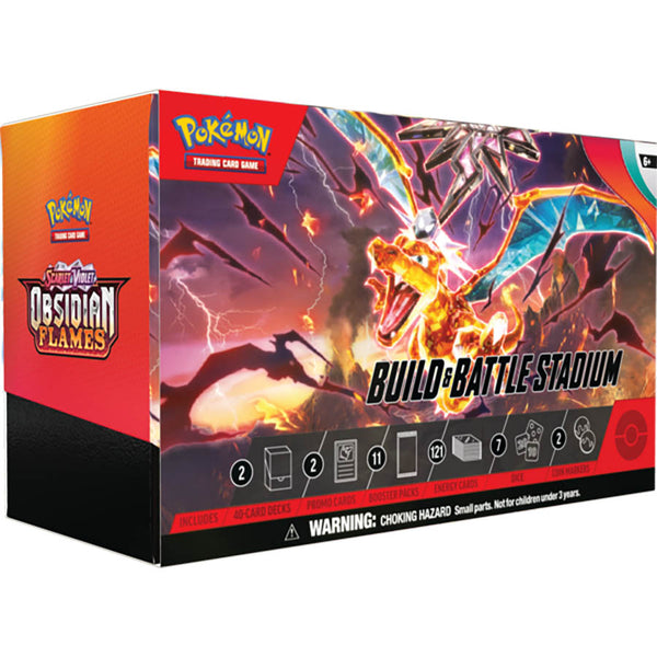POKEMON TCG: SCARLET AND VIOLET: OBSIDIAN FLAMES: BUILD AND BATTLE STADIUM