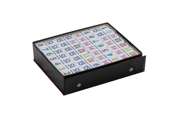 Double 15 Color Number Dominoes