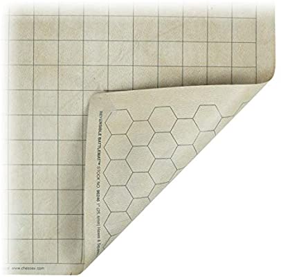 Double-sided Battlemat - 1.5" Squares/Hexes
