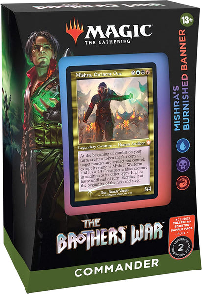 Magic: The Gathering The Brothers’ War Commander Deck - Mishra’s Burnished Banner (Blue-Black-Red)